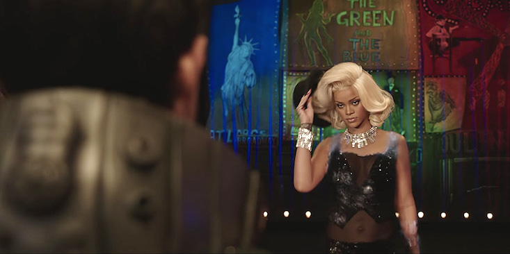 Rihanna Introduces Fans to her Shape-Shifting Alien Cabaret Star Character in New ‘Valerian’ Clip