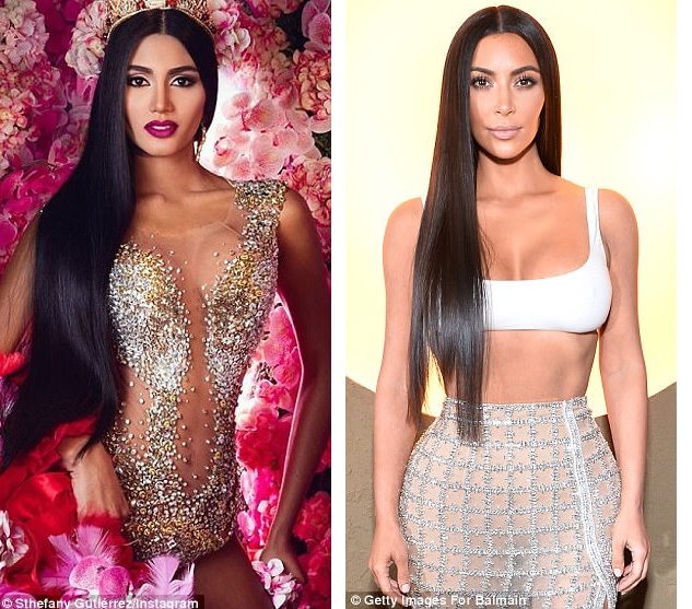 Attack of the klones! Kim Kardashian’s latest look-alike is the new Miss Venezuela Sthefany Gutiérrez, 18