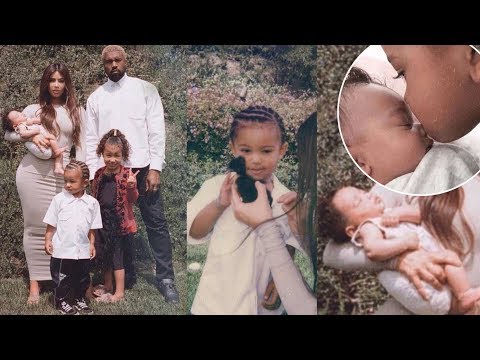 Kim Kardashian shares rare photo of herself and Kanye West with all three of their children