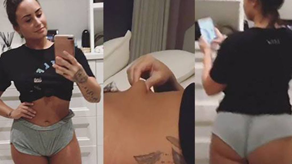 Demi Lovato KEEPS IT REAL Showing off cellulite in IG Story!