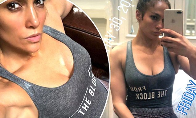 Jennifer Lopez, 48, hits the gym after revealing smitten A Rod thinks she looks half her age