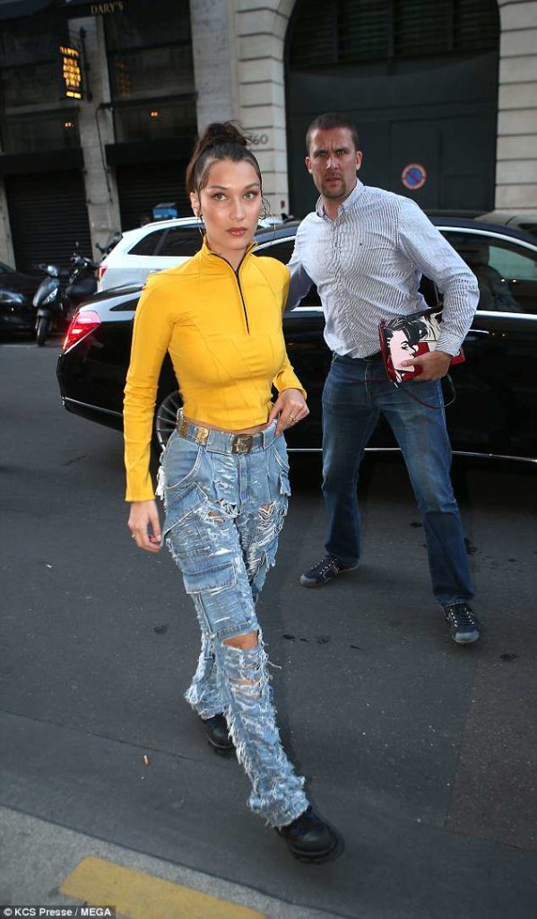 Bella Hadid looks every inch the trendsetter as she takes to the streets of Paris in two stylish ensembles