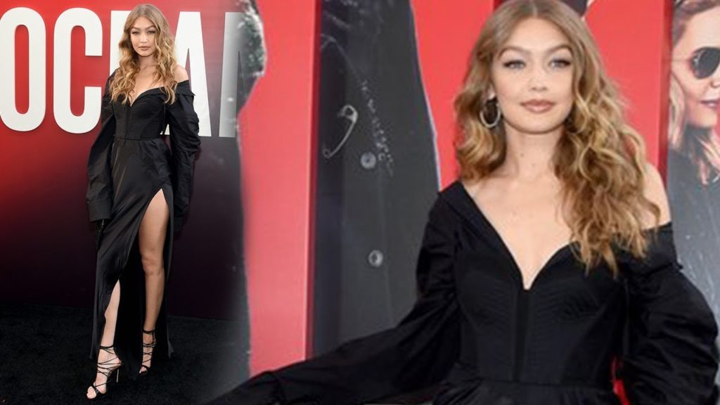 Gigi Hadid FUN Moment at Oceans 8 FULL MOVIE Premiere Red Carpet