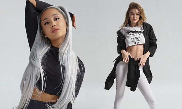 Gigi Hadid and Ariana Grande flaunt their fit figures in #bemorehuman Reebok campaign