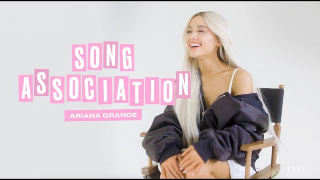 Ariana Grande Premieres a New Song from Sweetener in a Game of Song Association