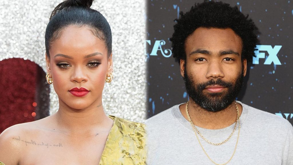 Rihanna and shirtless Donald Glover pose together in Mysterious Photo