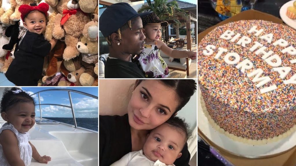 Kylie Jenner shares several new images of Stormi as her daughter turns 1st