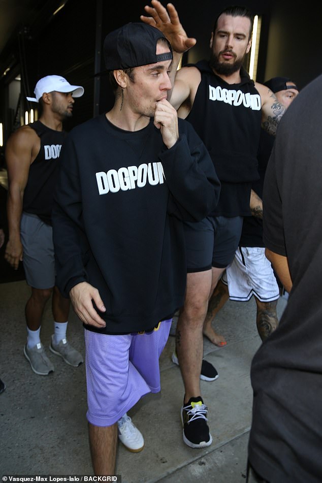 Justin Bieber getting In MMA Shape at Dogpound Gym